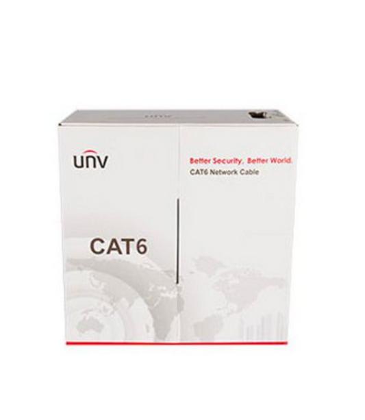 UNV UTP Cat6 Ethernet Network Cable 1000' Pull Box White