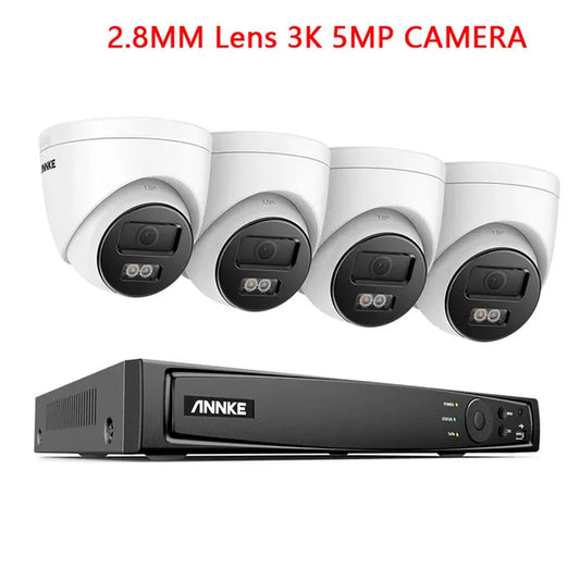 4K Ultra HD POE Video Surveillance System 8CH NVR Recorder with 8MP Security Cameras CCTV Kit Audio Recording 3K Ip Camera